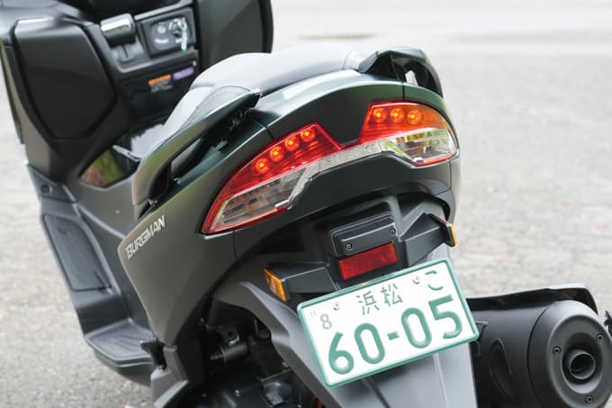 【スズキ バーグマン400 試乗記】大胆にしてジェントルなパフォーマンス! 一台でなんでもこなせる欲張り仕様!! 23画像