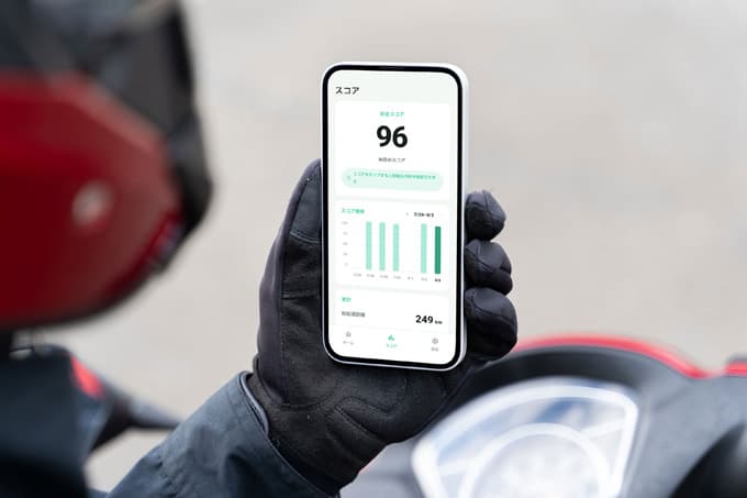 配達バイクの