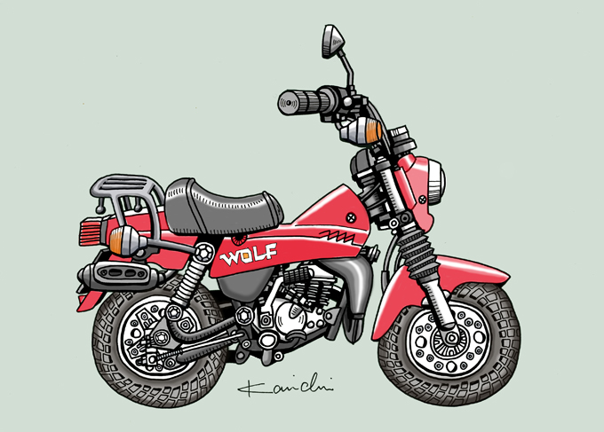 レトロバイク・グラフティ第6回　SUZUKI WOLF50（スズキ ウルフ50）1982年の画像