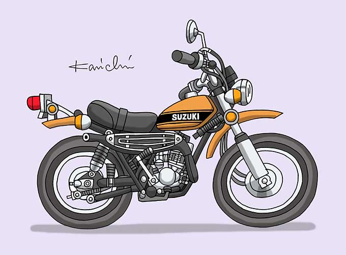 レトロバイク・グラフティ第105回SUZUKI HUSTLER TS250（スズキ ハスラー TS250）1969年 メイン画像