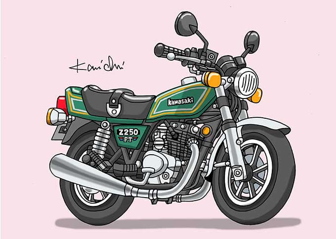 レトロバイク・グラフティ第108回 KAWASAKI Z250FT（カワサキ Z250FT）1979年 メイン画像