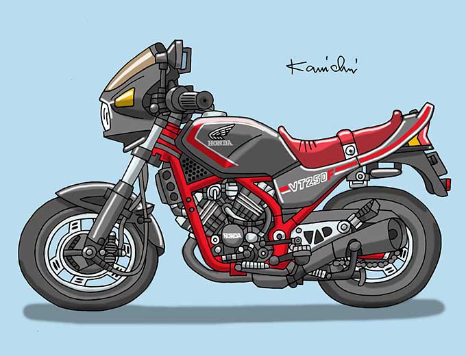 レトロバイク・グラフティ第118回HONDA VT250F（ホンダ VT250F）1982年 メイン画像