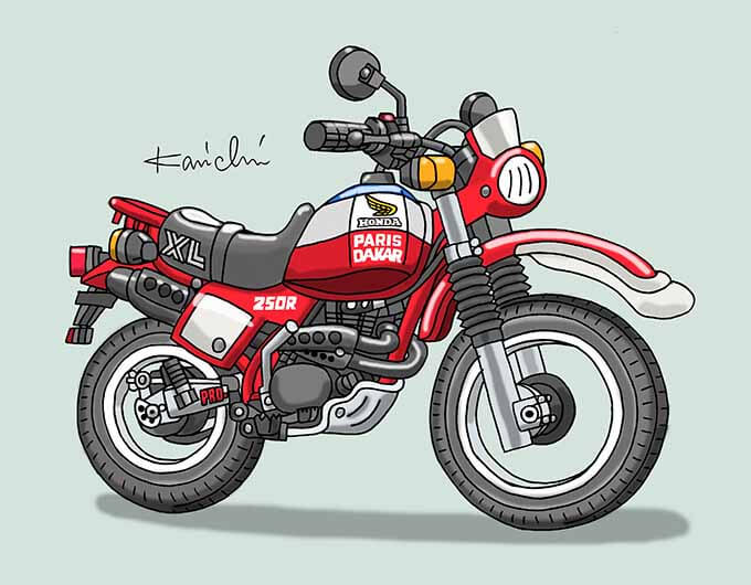 レトロバイク・グラフティ第122回HONDA XL250R Paris Dakar（ホンダ XL250R パリダカール）1982年 メイン画像