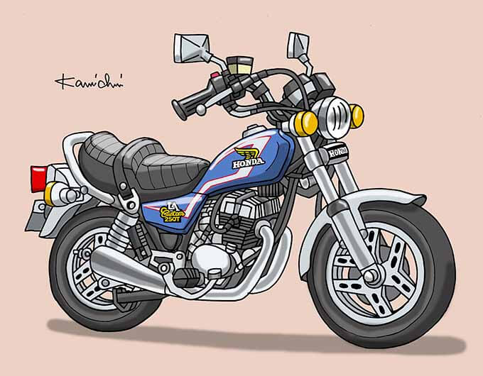 レトロバイク・グラフティ第124回HONDA 250T LA CUSTOM（ホンダ250T LAカスタム）1981年 メイン画像