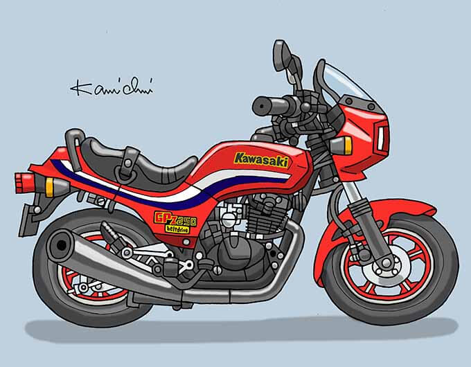 レトロバイク・グラフティ第127回KAWASAKI GPZ250（カワサキ GPZ250）1983年 メイン画像