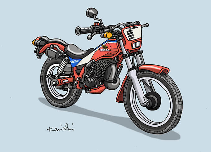 レトロバイク・グラフティ第51回 HONDA TLM50（ホンダ TLM50）1983年 メイン画像