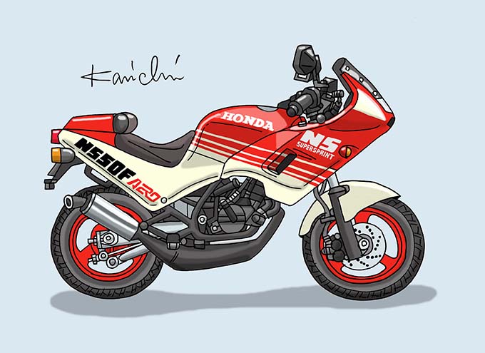 レトロバイク・グラフティ第79回HONDA NS50F AERO（ホンダ NS50Fエアロ）1987年 メイン画像