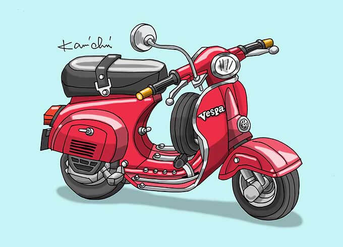 レトロバイク・グラフティ第99回PIAGGIO VESPA（ピアッジオ ベスパ）1946年 メイン画像