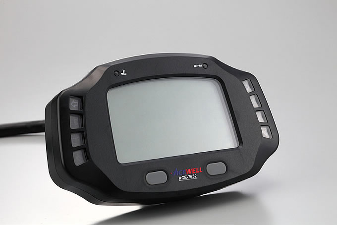 市場 MD052シリーズ多機能小型デジタルメーター ブラックベゼル 水油温計装備