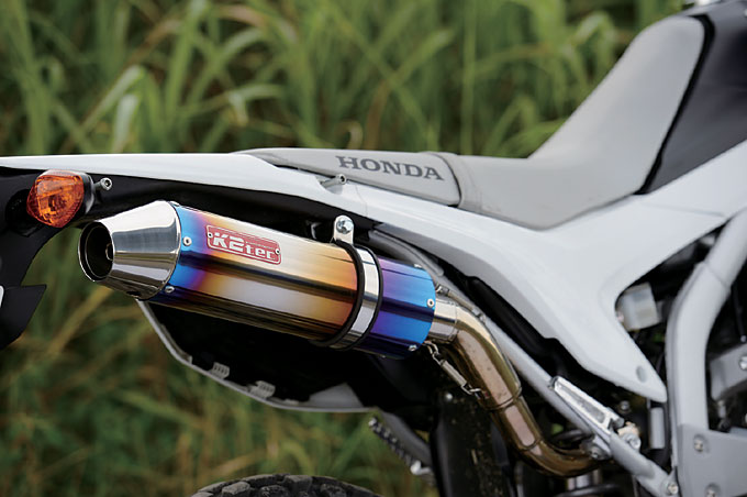 CRF250L用スリップオンサイレンサーが全4タイプで早くも