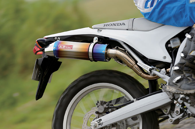 CRF250L用スリップオンサイレンサーが全4タイプで早くも