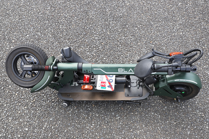 【ブレイズ EVスクーター 試乗記】スタンディングが楽しい!! 公道走行可能な折りたたみ型の電動キックボードの20画像