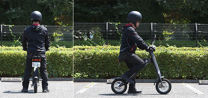 【ブレイズ スマートEV 試乗記】ママチャリ並みの軽さで簡単に折りたためる公道走行可能な100％電動バイクの26画像