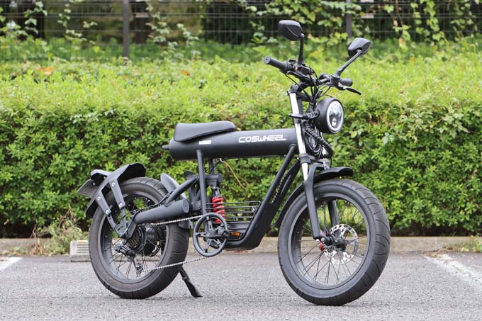 【コスウェル ミライS 試乗記】長距離走行が可能なファットタイプのスタイリッシュ電動バイクの01画像