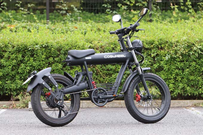 【コスウェル ミライS 試乗記】長距離走行が可能なファットタイプのスタイリッシュ電動バイクの02画像