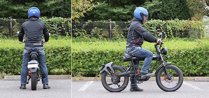 【コスウェル ミライS 試乗記】長距離走行が可能なファットタイプのスタイリッシュ電動バイクの26画像