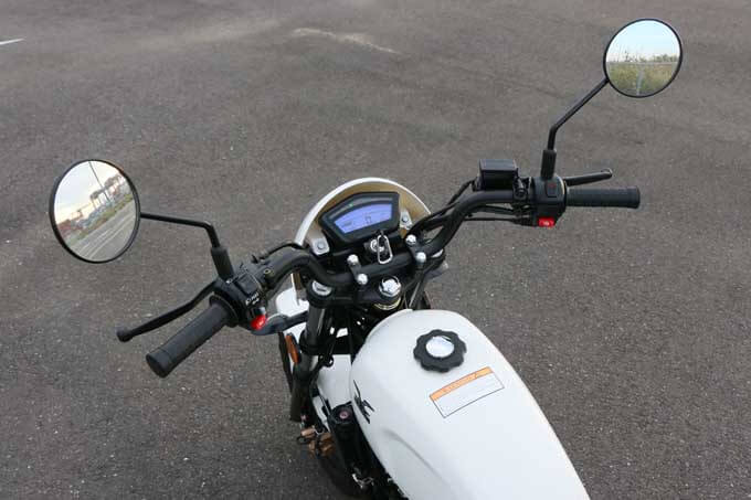【ハートフォード ミニエリート150 試乗記】ミニバイクのような車体に150ccエンジンを搭載した遊べるバイク 12画像