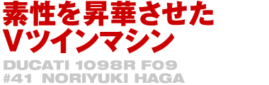 素性を昇華させたVツインマシン