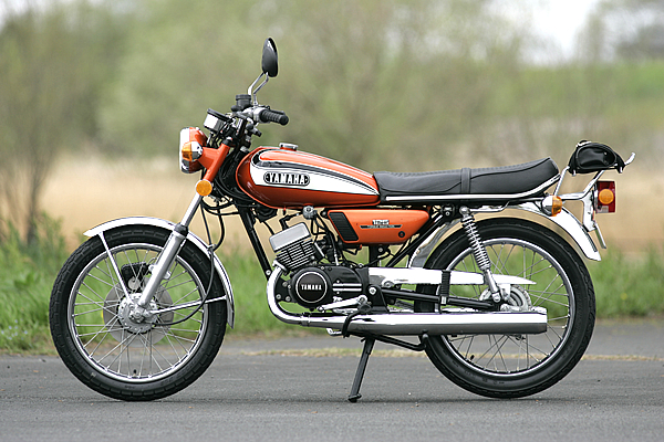 希少 1973年 YAMAHA MX125 純正タンク リペイント済 当時物