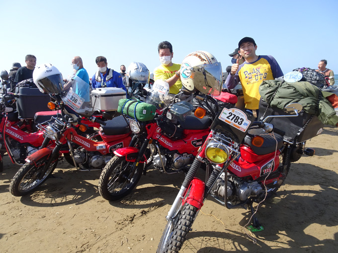 ゆるカブ第百六十三回「千里浜ゴールの翌朝はカブが集合」04画像