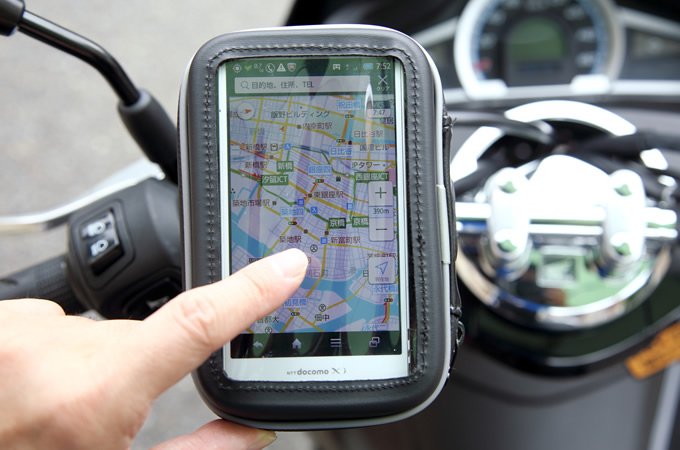 BIGROW 防水型スマートフォン＆GPS NAVI用ケース バイク用品インプレッション バイクブロス・マガジンズ