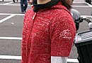 インナーにはH-D純正のセーターを着用。肩口に刺繍が施されていますが、見えなければ分からない（笑）。