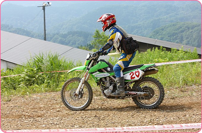 カワサキ KLX250での走行写真