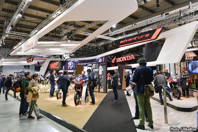 【EICMA2018】CB650RやCRF450Lラリーなどミドルクラスに注目のホンダブースレポ