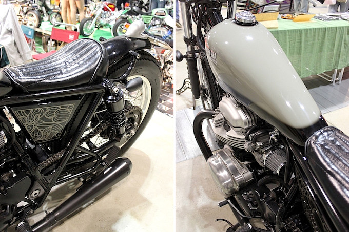 カワサキ250TRフロントフェンダー　平和モーターサイクル製　中古 カワサキ250TRフロントフェンダー平和モーターサイクル製中古