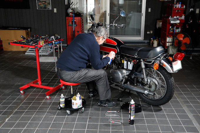 【愛車と棲まう絶版車ガレージ】Mさん＆ホンダ CB750K0／カワサキ Z1／スズキ GT750／ヤマハ XS1等の画像