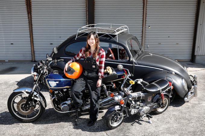 絶版バイク女子 カワサキz750fx バイクに乗ると決めたのは幼稚園時代 意志の強さと行動力でz750fxを操るチビッコ番長 トピックス バイクブロス マガジンズ