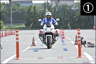 直線路を速度一定で進んでいく。先に設置された回避方向を示すための信号に意識を集中しつつも体はリラックス。筋肉が緊張していると、信号に対する反応が遅れてしまう。