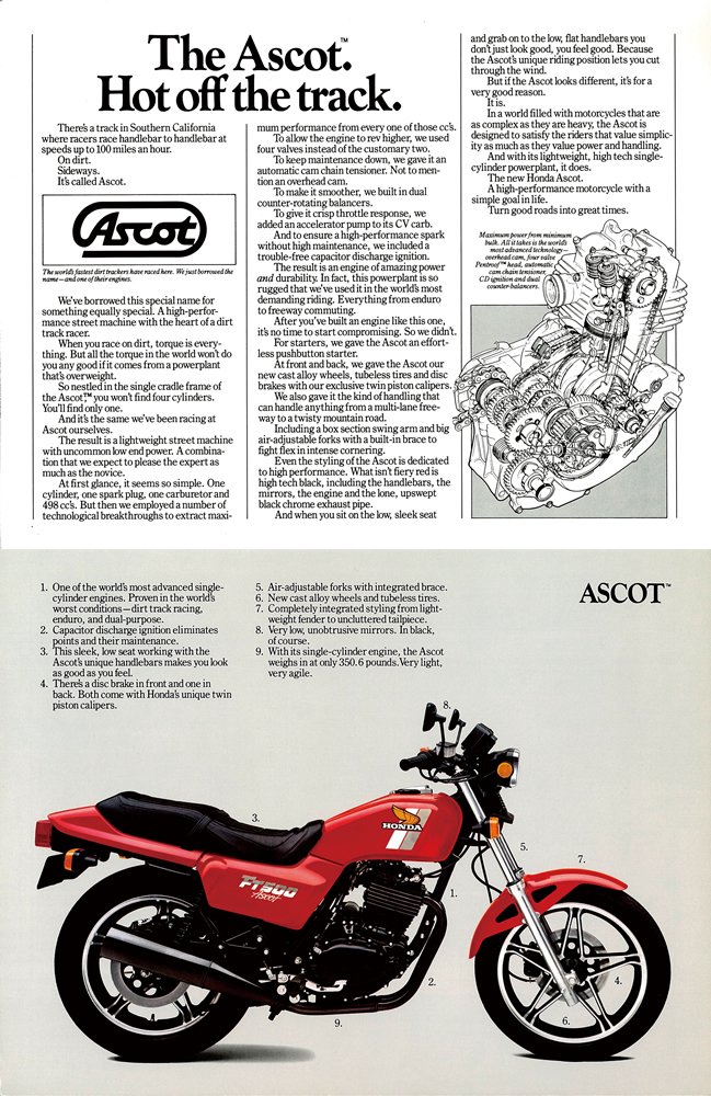 ホンダ FT400／500（1982） 絶版ミドルバイク バイクブロス