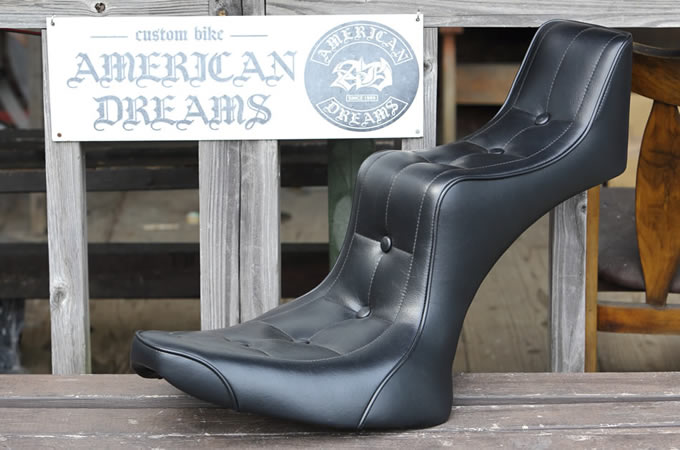 スティード400 ワンオフ3段シート 本蛇革 アメリカンドリームス 楽天
