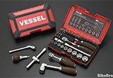 老舗工具メーカー『VESSEL』のウッディソケットレンチセットの画像