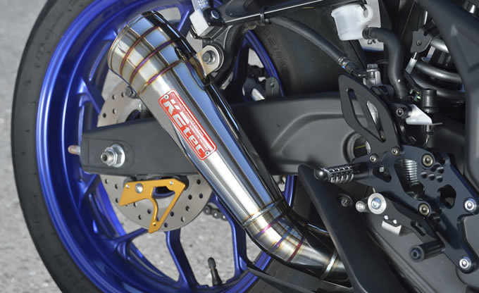 K2tecスリップオンマフラーYZF-R25/R3 MT-25/03用