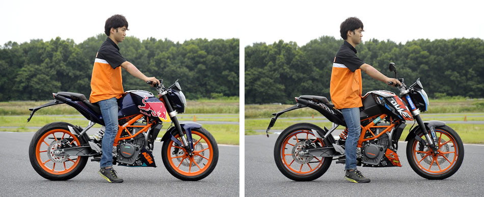 KTM DUKE/RCの走りをランクアップさせるアラゴスタのリアショック