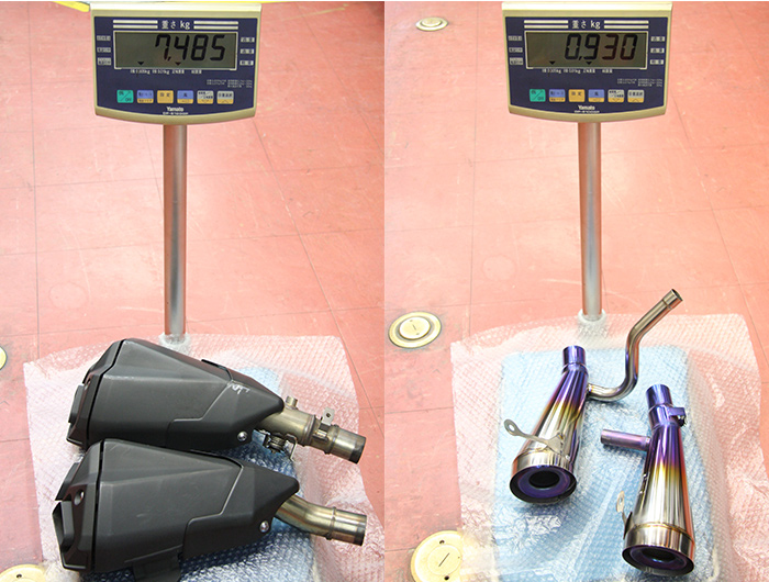 その重量わずか930g! SP忠男のニンジャ1000用チタン製パワー その重量わずか930g! SP忠男のニンジャ1000用チタン製パワー