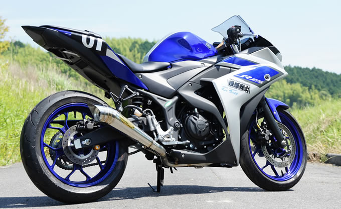 yzf-r25 (月木)ツキギレーシング　フルエキ用エキパイマフラー