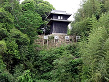 「あっと驚く為五郎」状態になったのが、小山に櫓が建っていて大きな看板が設置されていたことです。何かのブームで作られたのかも知れませんが、城址があったのは史実らしいです。