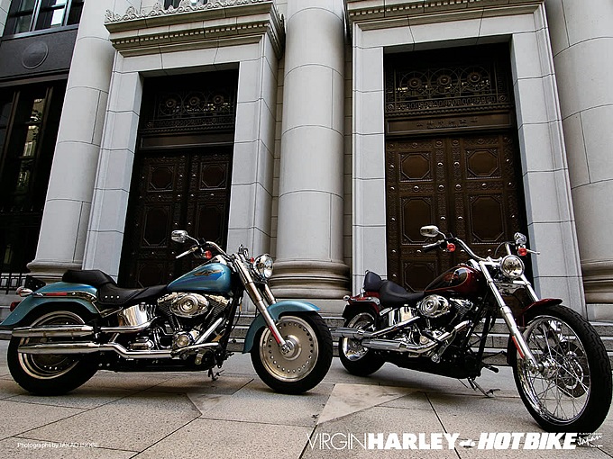 ハーレーダビッドソン 2008 FLSTF & 2008 FXSTC