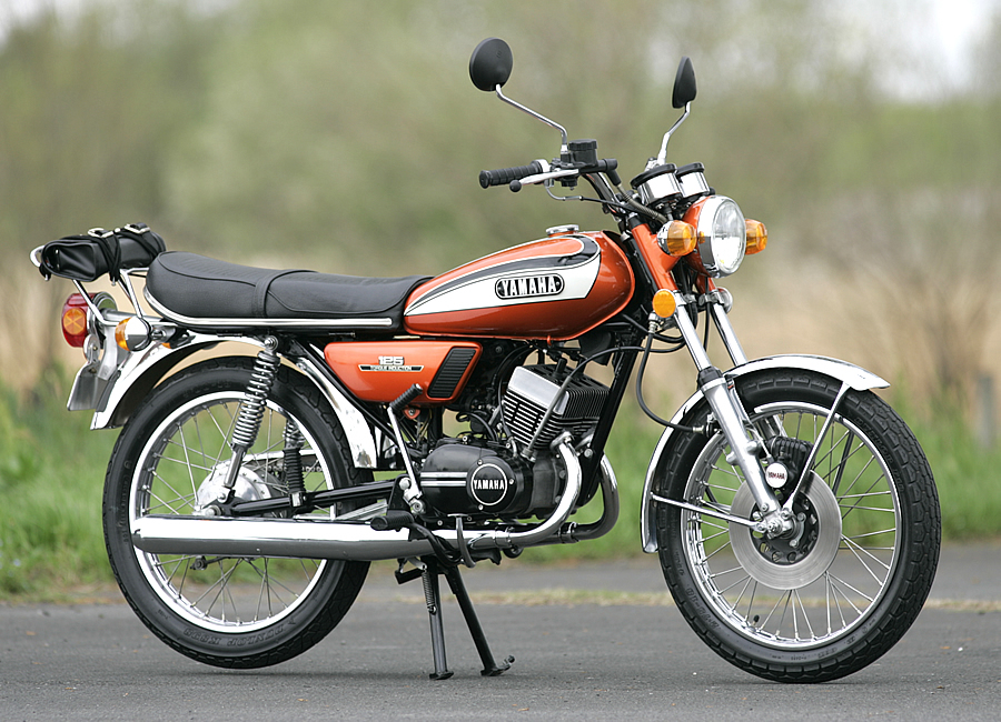 希少 1973年 YAMAHA MX125 純正タンク リペイント済 当時物